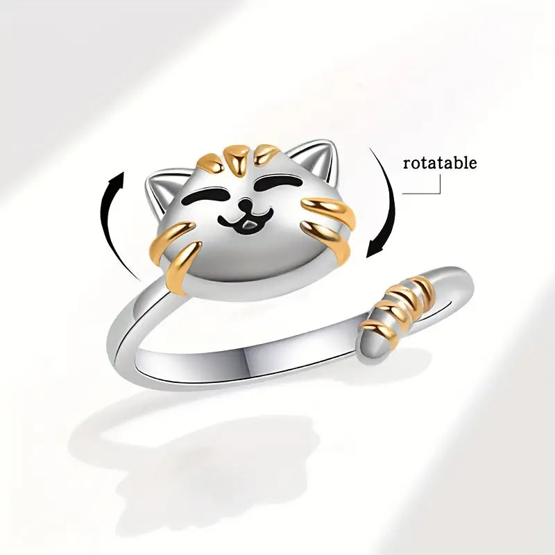 Cat Fidget Ring