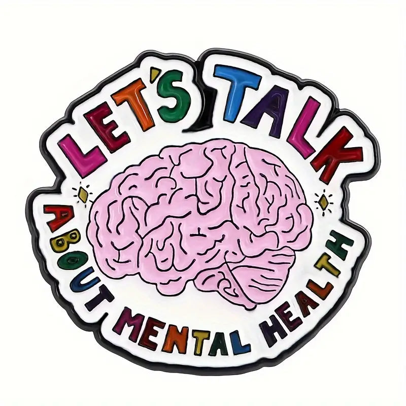 Let's Talk About Mental Health Pin
