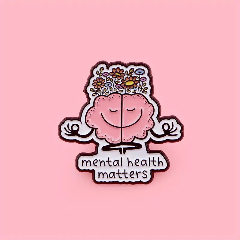 Mental Health Matter Flower Pin
