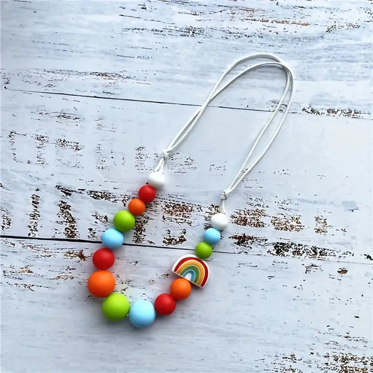 Rainbow Chew Necklace