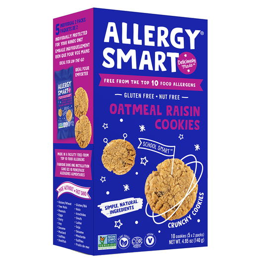 Allergy Smart Oatmeal Raisin Cookies