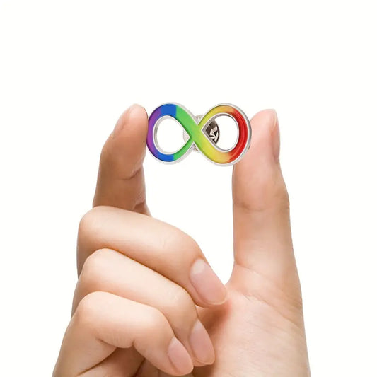 Neurodivergent Infinity Rainbow Pin
