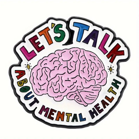 Let's Talk About Mental Health Pin