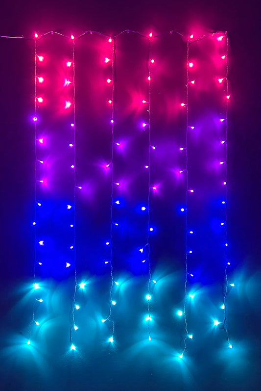 Ombré Curtain Lights