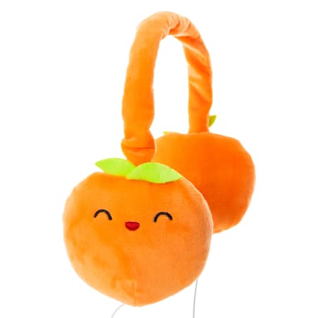 Fluffy Cuties Peach Wired Headphones