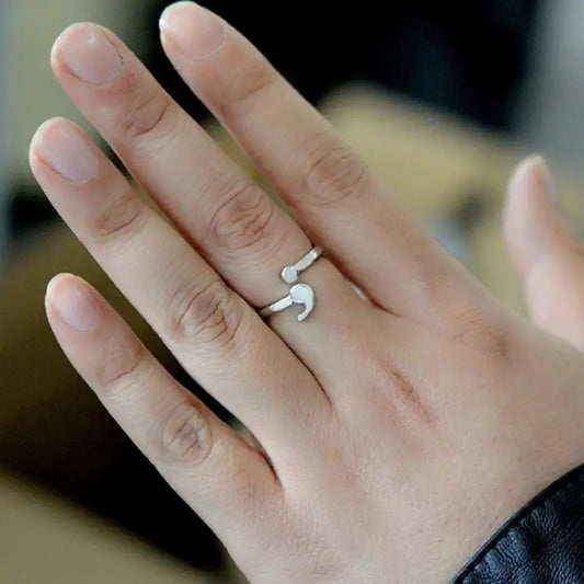 Semicolon Ring